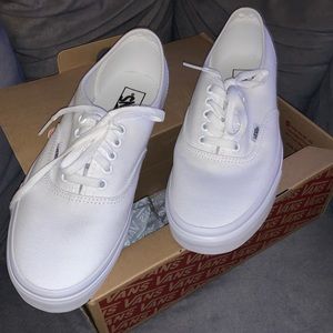 Authentic White Vans
